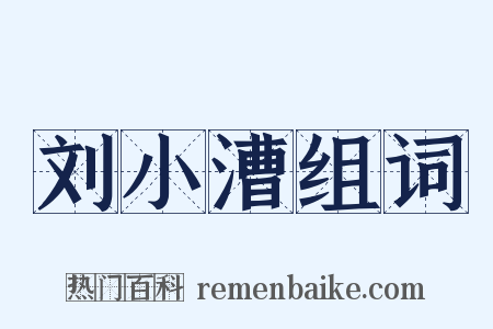 刘小漕组词是什么意思的图片